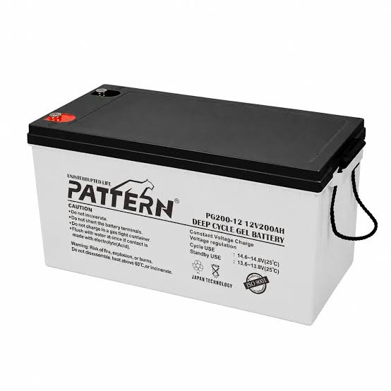 Pattern 200Ah 12V Gel Battery